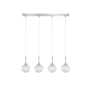 01129 4-LIGHTS BAR SILVER - MODERN LIGHTING
