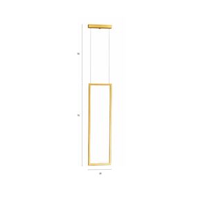 ΜΟΝΤΈΡΝΑ ΦΩΤΙΣΤΙΚΆ ΜΊΝΙΜΑΛ > ΟΡΟΦΉΣ >  CEILING LIGHT 01200-22 METAL LED 35W 3000K, 3000 LM 01200 GOLD - ΟΡΟΦΉΣ ΦΩΤΙΣΤΙΚΆ 