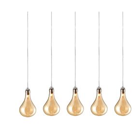 01261 AMBER BAR QUINTUPLE - MODERN LIGHTING