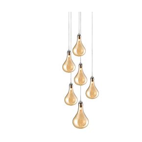 01261 AMBER ROUND SEXTUPLE - MODERN LIGHTING
