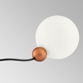 ΜΟΝΤΈΡΝΑ ΦΩΤΙΣΤΙΚΆ ΜΊΝΙΜΑΛ > ΕΠΙΤΡΑΠΆΖΙΑ >   TABLE LAMP -01282-01 METAL G9, LED BALL DIAMETER 16 CM 01282 BLACK - ΕΠΙΤΡΑΠΈΖΙΑ ΦΩΤΙΣΤΙΚΆ