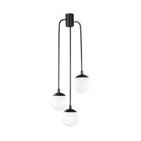 ΜΟΝΤΈΡΝΑ ΦΩΤΙΣΤΙΚΆ ΜΊΝΙΜΑΛ > ΟΡΟΦΉΣ >  CEILING 4 LIGHTS DIAMETER 40 CM HEIGHT 95 CM 01104-08 METAL E27, LED 01104 4-LIGHTS BLACK - ΟΡΟΦΉΣ ΦΩΤΙΣΤΙΚΆ 
