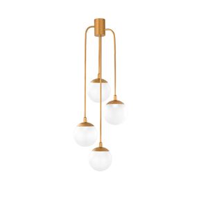 ΜΟΝΤΈΡΝΑ ΦΩΤΙΣΤΙΚΆ ΜΊΝΙΜΑΛ > ΟΡΟΦΉΣ >  CEILING 4 LIGHTS DIAMETER 40 CM HEIGHT 95 CM 01104-08 METAL E27, LED 01104 4-LIGHTS GOLD - ΟΡΟΦΉΣ ΦΩΤΙΣΤΙΚΆ 
