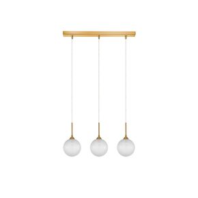 ΦΩΤΙΣΤΙΚΆ ΜΟΝΤΈΡΝΑ ΟΡΟΦΉΣ > PENDANT LIGHT METAL, GLASS G9, LED 3 LIGHT PENDANT BAR LENGTH 70 CM - ΦΩΤΙΣΤΙΚΆ ΟΡΟΦΉΣ