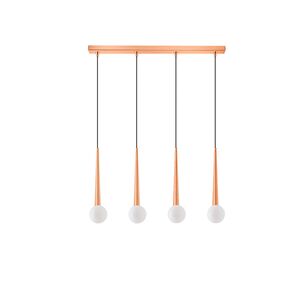 01392 BAR 4-LIGHTS COPPER - PENDANT LIGHTS