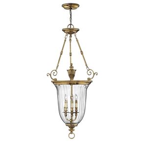 CAMBRIDGE 3 LIGHT LARGE PENDANT - BURNISHED BRASS HINKLEY - ΦΑΝΆΡΙΑ ΦΩΤΙΣΜΟΎ