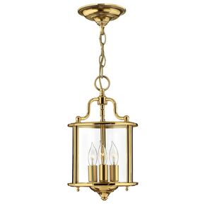 GENTRY 3 LIGHT SMALL PENDANT - POLISHED BRASS HINKLEY - ΦΑΝΆΡΙΑ ΦΩΤΙΣΜΟΎ