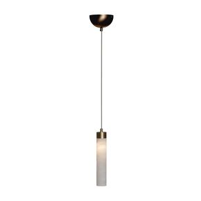 LIGHT ANTIQUE BRASS FINISH CHANDELIER WITH ALABASTER 1XMAX4WLED G9  DIAM.12-H.120 CM - CLASSIC LIGHTING