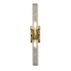GOLD PLATED FINISH WALL LIGHT WITH HANDCARVED CRYSTAL E14XG9  L.8-H.52,5-SP..7,5 CM - ΚΛΑΣΙΚΆ ΦΩΤΙΣΤΙΚΆ