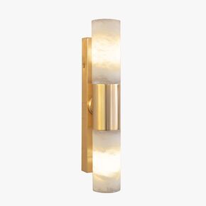 SATIN GOLD PLATED FINISH WALL LIGHT WITH HANDCARVED CRYSTAL - CLASSIC LIGHTING