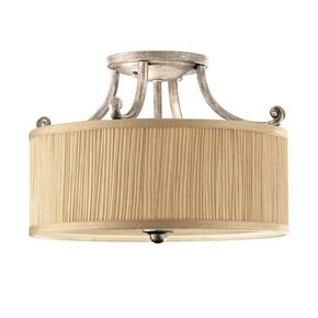 ABBEY 3 LIGHT SEMI-FLUSH LIGHT - SILVER SAND FEISS - ΟΡΟΦΉΣ ΦΩΤΙΣΤΙΚΆ 