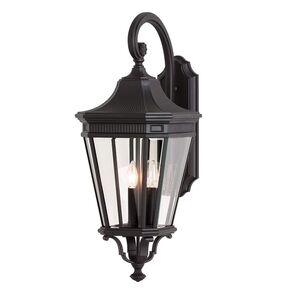COTSWOLD LANE 3 LIGHT LARGE WALL LANTERN - BLACK - ΦΑΝΆΡΙΑ ΦΩΤΙΣΜΟΎ