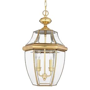 NEWBURY 2 LIGHT LARGE CHAIN LANTERN - LACQUERED POLISHED BRASS QUOIZEL GENERAL 2 YEAR GUARANTEE - ΦΑΝΆΡΙΑ ΦΩΤΙΣΜΟΎ