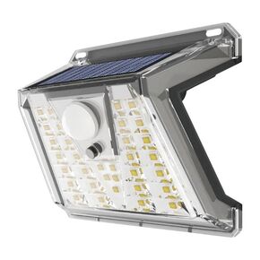 ΗΛΙΑΚΟ ΦΩΤΙΣΤΙΚΟ ΤΟΙΧΟΥ LED ΜΕ ΑΙΣΘΗΤΗΡΑ PIR 2W 6000K -  ΑΠΛΙΚΕΣ SOLAR