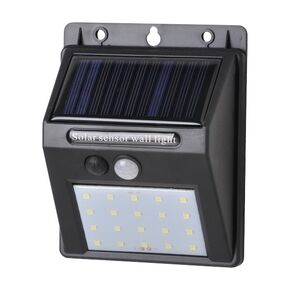 ΗΛΙΑΚΟ ΦΩΤΙΣΤΙΚΟ ΤΟΙΧΟΥ LED ΜΕ ΑΙΣΘΗΤΗΡΑ PIR 2W 6000K -  ΑΠΛΙΚΕΣ SOLAR