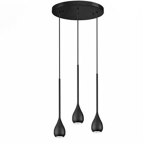 INTERIOR > MODERN MINIMAL LIGHTING > CEILING > 3 LIGHT PENDANT DIAMETER 30 CM 01179-07 METAL GU10, LED W08 H55 BLACK WHITE SILVER GOLD COPPER OXIDIZED GOLD - MODERN LIGHTING