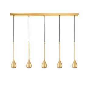 INTERIOR > MODERN MINIMAL LIGHTING > CEILING > 5 LIGHT PENDANT BAR LENGTH 100 CM 01179-12BR METAL GU10, LED W08 H55 BLACK WHITE SILVER GOLD COPPER OXIDIZED GOLD - PENDANT LIGHTS
