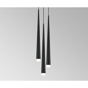 01220 ROUND TRIPLE BLACK - MODERN LIGHTING