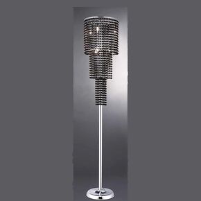 ΔΑΠΈΔΟΥ ΦΩΤΙΣΤΙΚΌ  ΧΡΏΜΙΟ - ΜΑΎΡΑ ΚΡΎΣΤΑΛΛΑ CHROME METAL - BLACK CR YSTAL PENDANTS Ø 30 H 170 • 6 Χ G9 - ΔΑΠΈΔΟΥ ΦΩΤΙΣΤΙΚΆ 