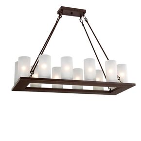 ΚΡΕΑΜΑΣΤΌ ΦΩΤΙΣΤΙΚΌ  ΚΑΦΈ W 40 L 100 • 12 Χ E14 - PENDANT LIGHTS