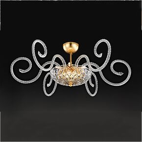 ΟΡΟΦΉΣ ΦΩΤΙΣΤΙΚΌ  ΦΎΛΛΟ ΧΡΥΣΟΎ Ø 70 H 30 • 6 Χ G9 - CEILING LIGHTS