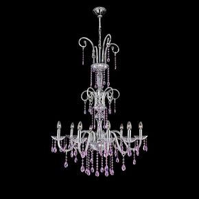 ΚΡΕΑΜΑΣΤΌ ΦΩΤΙΣΤΙΚΌ  ΧΡΏΜΙΟ - VIOLET SWAROVSKI ELEMENTS Ø 86 H 130 • 8 Χ E14 - ΚΡΕΜΑΣΤΆ ΦΩΤΙΣΤΙΚΆ