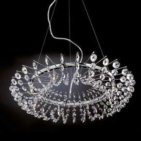 CRYSTAL PENDANT LIGHTING FIXTURE V53-9248 - PENDANT LIGHTS