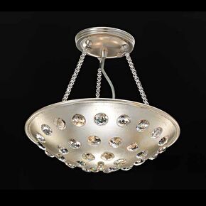 ΟΡΟΦΉΣ ΦΩΤΙΣΤΙΚΌ  ΦΎΛΛΟ ΠΛΑΤΊΝΑΣ Ø 32 H 30 • 3 Χ E14 - CEILING LIGHTS