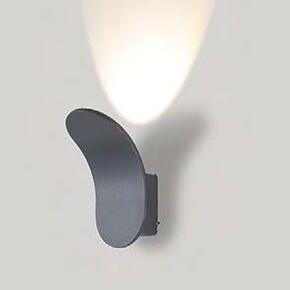 ΣΤΕΓΑΝΆ ΦΩΤΙΣΤΙΚΆ ΤΟΊΧΟΥ ΑΠΛΊΚΕΣ  OUTDOOR WALL LIGHT  01457 GREY HEIGHT: 17 CM WIDTH: 10 CM DISTANCE FROM WALL: 12 CM MATERIAL: ALUMINUM LIGHTING SOURCE: 12W LED 3000K, 960 LM - ΜΟΝΤΈΡΝΑ ΦΩΤΙΣΤΙΚΆ