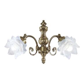 ΚΛΑΣΙΚΆ ΦΩΤΙΣΤΙΚΆ < ΙΤΑΛΙΚΆ POSSONI >   ANTIQUE BRASS FINISH WALL LIGHT WITH GLASS - PRODUCTS WITHOUT CATEGORY