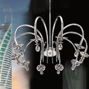 NEOCLASSICAL HANDMADE LIGHTING > MINIMAL DITS > PENDANT ACC MULTI-LIGHT SWAROVSKI CRYSTALS - ΚΡΕΜΑΣΤΆ ΦΩΤΙΣΤΙΚΆ