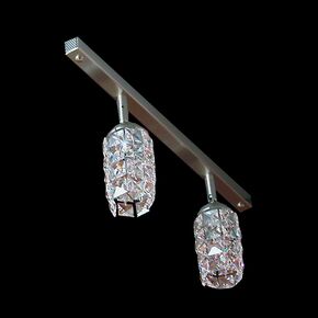NEOCLASSICAL HANDMADE LIGHTING > MINIMAL DITS > MULTI-LIGHT ZIC RAIL 2Φ 04 SWAROVSKI CRYSTALS - ΦΩΤΙΣΤΙΚΆ ΟΡΟΦΉΣ