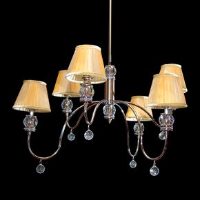 NEOCLASSICAL HANDMADE LIGHTING > MINIMAL DITS > PENDANT VICTORIA 6Φ IN SWAROVSKI CRYSTALS - ΚΡΕΜΑΣΤΆ ΦΩΤΙΣΤΙΚΆ