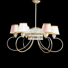 NEOCLASSICAL HANDMADE LIGHTING > MINIMAL DITS > PENDANT VICTORIA 6+3Φ SWAROVSKI CRYSTALS - ΚΡΕΜΑΣΤΆ ΦΩΤΙΣΤΙΚΆ