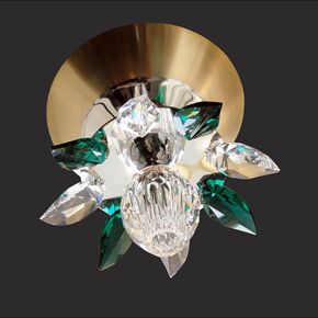 NEOCLASSICAL HANDMADE LIGHTING > MINIMAL DITS > CEILING LAMP NUFARO SINGLE SWAROVSKI CRYSTALS - CEILING LIGHTS