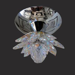 NEOCLASSICAL HANDMADE LIGHTING > MINIMAL DITS > CEILING LAMP NUFARO 1Φ SWAROVSKI CRYSTALS - CEILING LIGHTS