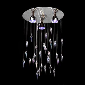 NEOCLASSICAL HANDCRAFTED LIGHTING > MINIMAL DITS > CRIST COLOR CRYSTALS SWAROVSKI CEILING LIGHT - ΚΡΕΜΑΣΤΆ ΦΩΤΙΣΤΙΚΆ