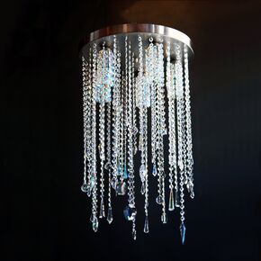 NEOCLASSICAL HANDCRAFTED LIGHTING > MINIMAL DITS > CRIST COLOR CRYSTALS SWAROVSKI CEILING LIGHT - ΚΡΕΜΑΣΤΆ ΦΩΤΙΣΤΙΚΆ