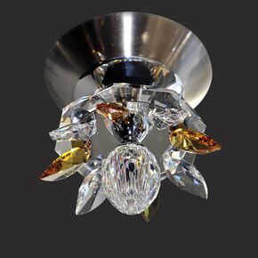 NEOCLASSICAL HANDMADE LIGHTING > MINIMAL DITS > CEILING LAMP NUFARO 1Φ SWAROVSKI CRYSTALS - CEILING LIGHTS