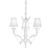 ΚΛΑΣΙΚΆ ΦΩΤΙΣΤΙΚΆ < ΙΤΑΛΙΚΆ POSSONI >   WHITE LACQUERED FINISH CHANDELIER WITH SHADES FINISH  022    3XMAX42W E14 - ΚΡΕΜΑΣΤΆ ΦΩΤΙΣΤΙΚΆ