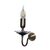 WALL SCONCES LAMP HANDMADE OF BRONZE ARM HOOK CANDLE