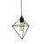 PENDANTS SINGLE LIGHT FROM WIRE IN THE SHAPE OF A TRIANGLE