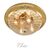 ΚΛΑΣΙΚΆ ΦΩΤΙΣΤΙΚΆ < ΙΤΑΛΙΚΆ POSSONI >   GOLD PLATED FINISH CEILING LIGHT WITH GLASS FINISH  006    4XMAX28W E14 - ΟΡΟΦΉΣ ΦΩΤΙΣΤΙΚΆ 