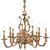 ΚΛΑΣΙΚΆ ΦΩΤΙΣΤΙΚΆ < ΙΤΑΛΙΚΆ POSSONI >   FRENCH GOLD CHANDELIER FINISH  002    8XMAX42W E14 - ΚΡΕΜΑΣΤΆ ΦΩΤΙΣΤΙΚΆ