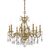 ΚΛΑΣΙΚΆ ΦΩΤΙΣΤΙΚΆ < ΙΤΑΛΙΚΆ POSSONI >   FRENCH GOLD CHANDELIER WITH PEAR SHAPE SCHOLER CRYSTAL FINISH  002    8XMAX42W E14 - ΚΡΕΜΑΣΤΆ ΦΩΤΙΣΤΙΚΆ