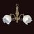 ΚΛΑΣΙΚΆ ΦΩΤΙΣΤΙΚΆ < ΙΤΑΛΙΚΆ POSSONI >   ANTIQUE BRASS FINISH WALL LIGHT WITH GLASS FINISH  008    1XMAX28W E14 - ΤΟΊΧΟΥ ΦΩΤΙΣΤΙΚΆ 
