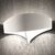 MODERN MINIMAL LIGHTING < ITALIAN SELENE > WALL SCONCES > APPLIQUE LED NERO-FOGLIA ORO - WALL LIGHTS