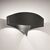 MODERN MINIMAL LIGHTING < ITALIAN SELENE > WALL SCONCES > APPLIQUE LED NERO-FOGLIA ORO - WALL LIGHTS