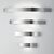 MODERN MINIMAL LIGHTING < ITALIAN SELENE > WALL SCONCES > APPLIQUE ALOGENA ACCIAIO INOX - WALL LIGHTS