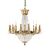 ΚΛΑΣΙΚΆ ΦΩΤΙΣΤΙΚΆ < ΙΤΑΛΙΚΆ POSSONI >   GOLD PLATED FINISH CHANDELIER WITH SCHOELER CRYSTAL FINISH  006    18XMAX 42W E14 - ΚΡΕΜΑΣΤΆ ΦΩΤΙΣΤΙΚΆ